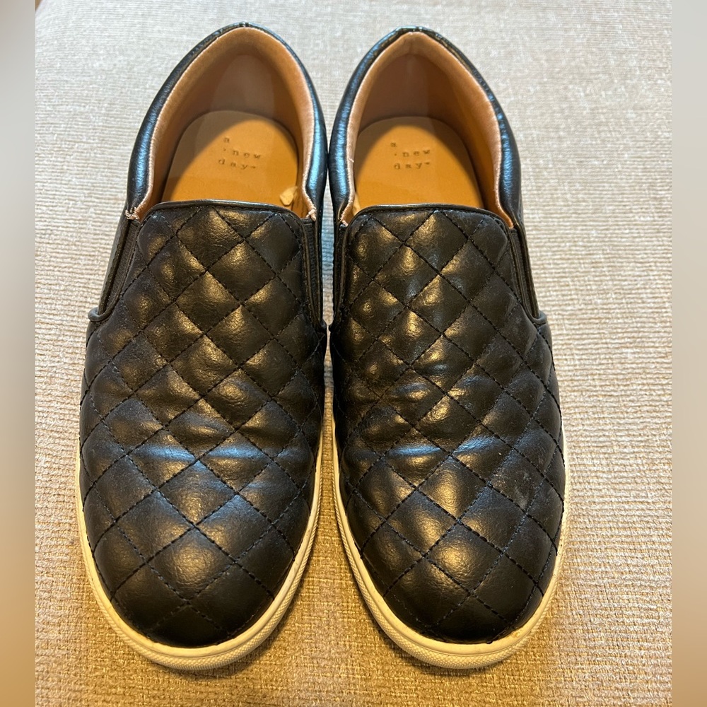 Black slip ons